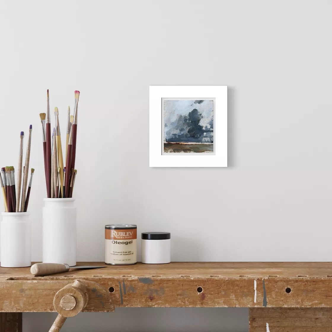 "Landscape with clouds" Original